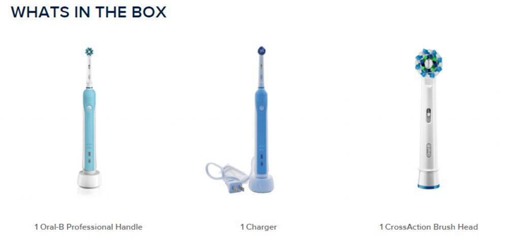 Oral-B Pro 1000 What’s in the box