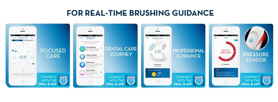 Oral-B APP and real time feeback