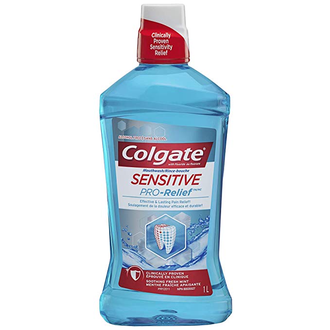 Colgate Sensitive Pro Relief Mouthwash Pro Argin Alcohol Free