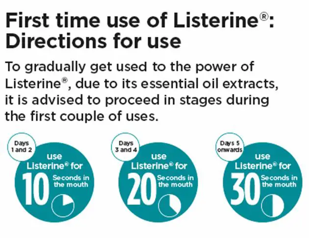 First time use of listerine